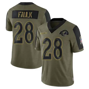 Tshirtsedge Women's Marshall Faulk One Color T-Shirt - Ash